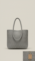 Stone grey minimal tote