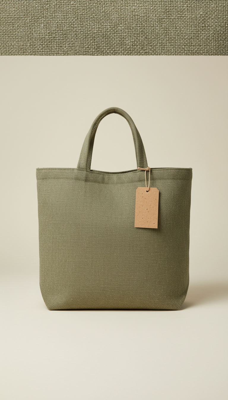 Olive dust market tote